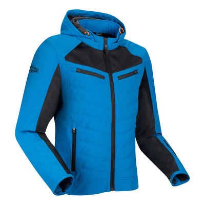 Blouson textile Segura Natcho Vented bleu/orange