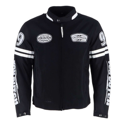 Blouson textile Von Dutch x Helstons California Men Air Mesh noir/blanc