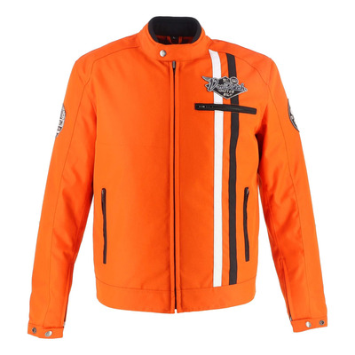 Blouson textile Von Dutch x Helstons Speed Racer orange/noir/blanc