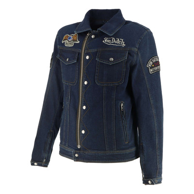 Blouson textile Von Dutch x Helstons Westy bleu dirty