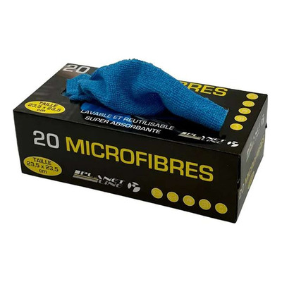 Boîte dévidoir 20 chiffons microfibres Planet Line