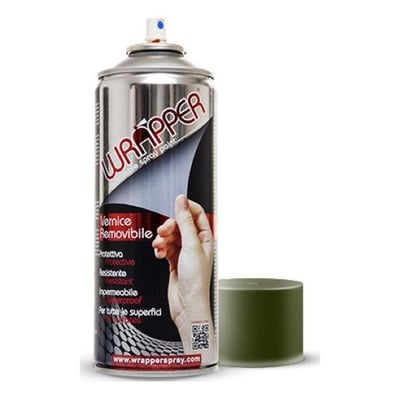 Bombe de peinture kaki olive élastomère WrapperSpray de 400ml