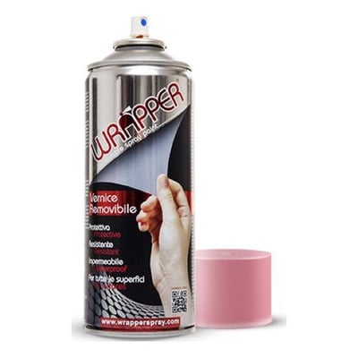 Bombe de peinture rose élastomère WrapperSpray de 400ml