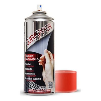 Bombe de peinture rouge fluo élastomère WrapperSpray de 400ml