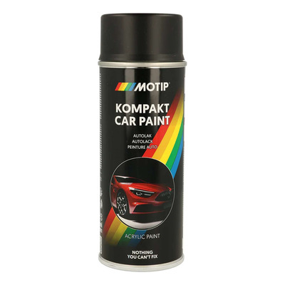 Bombe peinture Motip Kompact acrylique 46870 noir mat 400ml