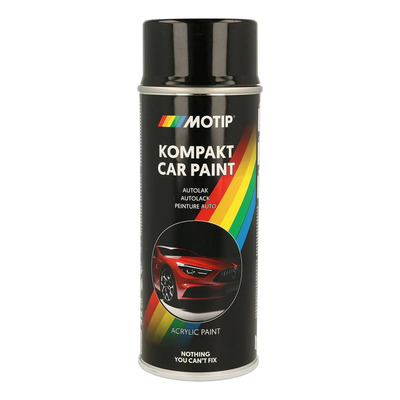 Bombe peinture Motip Kompact acrylique 50980 noir métallisé 400ml