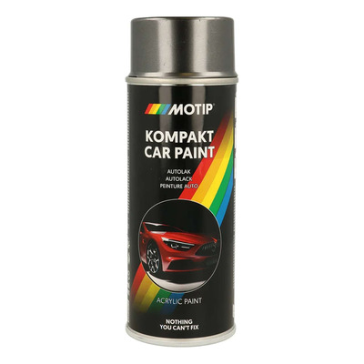 Bombe peinture Motip Kompact acrylique 51005 gris métallisé 400ml