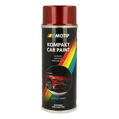 Bombe peinture Motip Kompact acrylique 51473 rouge métallisé 400ml