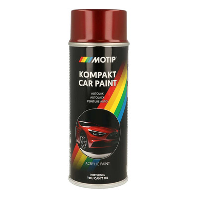 Bombe peinture Motip Kompact acrylique 51475 rouge métallisé 400ml