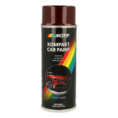 Bombe peinture Motip Kompact acrylique 51502 rouge métallisé 400ml