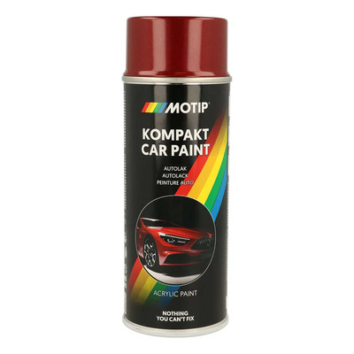 Bombe peinture Motip Kompact acrylique 51595 rouge métallisé 400ml