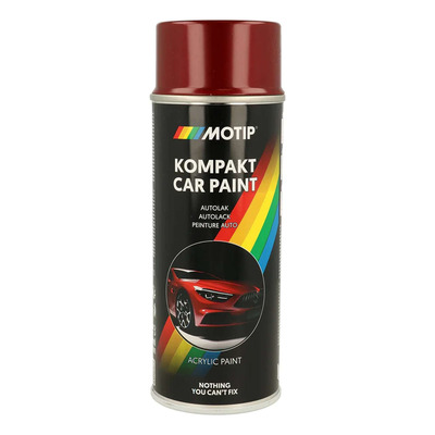 Bombe peinture Motip Kompact acrylique 51662 rouge métallisé 400ml