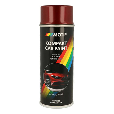 Bombe peinture Motip Kompact acrylique 51666 rouge métallisé 400ml