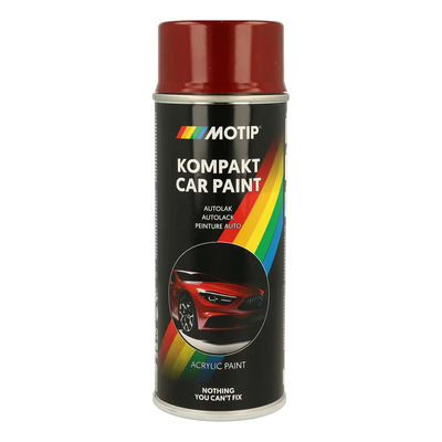 Bombe peinture Motip Kompact acrylique 51667 rouge métallisé 400ml