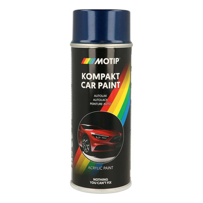 Bombe peinture Motip Kompact acrylique 53923 bleu métallisé 400ml
