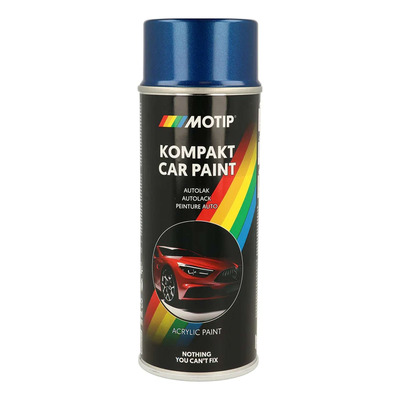 Bombe peinture Motip Kompact acrylique 53929 bleu métallisé 400ml