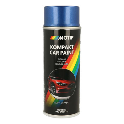 Bombe peinture Motip Kompact acrylique 54516 bleu métallisé 400ml