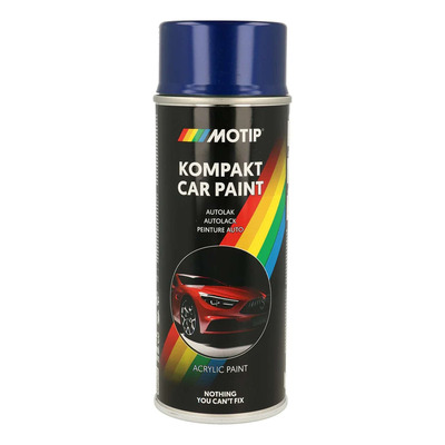 Bombe peinture Motip Kompact acrylique 54534 bleu métallisé 400ml