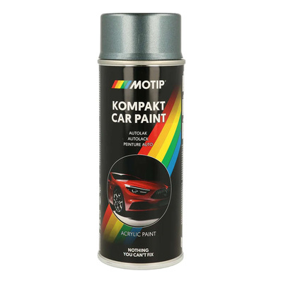 Bombe peinture Motip Kompact acrylique 54947 argent métallisé 400ml