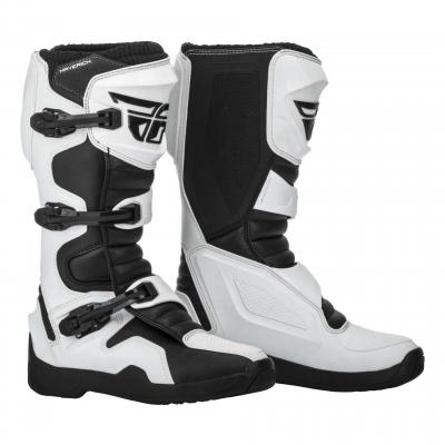 Bottes cross Fly Racing Maverick noires/blanches