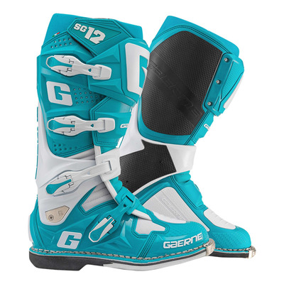 Bottes cross Gaerne SG12 Portofino turquoise/blanc