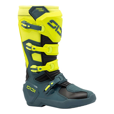 Bottes cross Sidi Crosscore petrol/jaune fluo