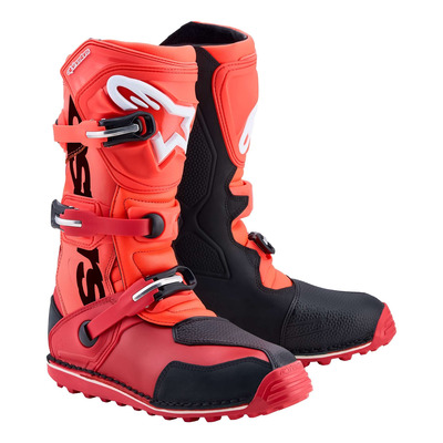 Bottes trial Alpinestars TECH T red fluo/black/bright red