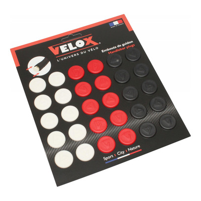 Bouchon de cintre route Velox rouge(x10) - blanc(x10) - noir(x10) (par 30)