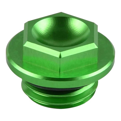 Bouchon de Remplissage d’Huile Moteur BUD RACING Alu Anodisé Vert - Honda / Kawasaki / Yamaha