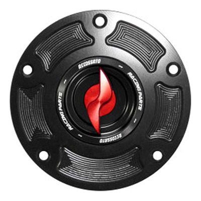 Bouchon de réservoir à fermeture rapide Accosato Ducati Scrambler 400 16-20 noir/rouge