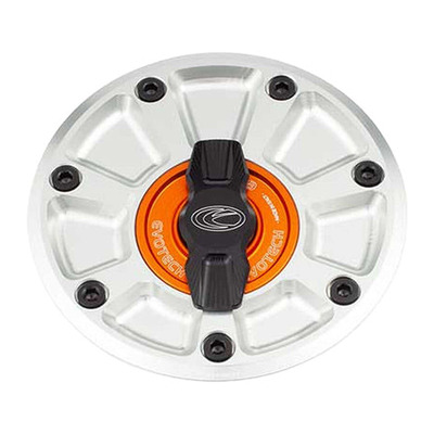 Bouchon de réservoir Evotech 1/5 de tour aluminium orange/noir/silver KTM Duke 790 18-20