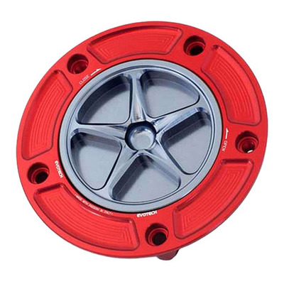 Bouchon de réservoir Evotech aluminium Titane/Rouge Suzuki GSX-R 600 04-17