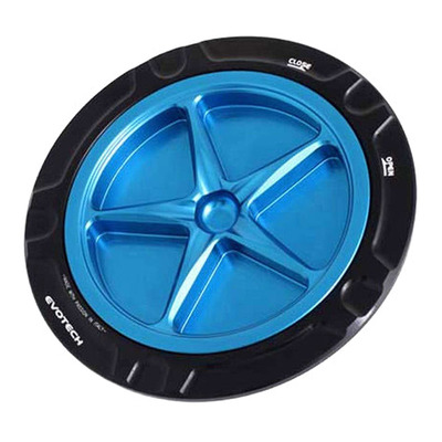 Bouchon de réservoir Evotech aluminium Bleu/Noir Aprilia RSV4 1100 21-25