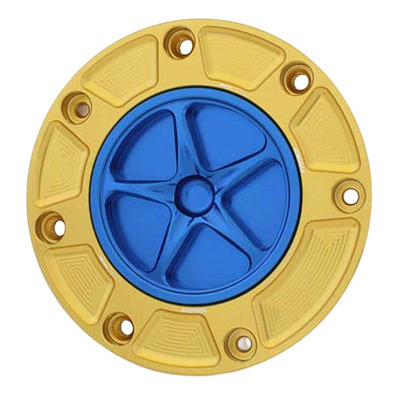 Bouchon de réservoir Evotech aluminium Bleu/Or Honda CBR 600 RR 00-25