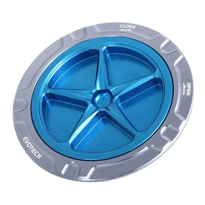 Bouchon de réservoir Evotech aluminium Bleu/Titane Aprilia RSV4 1100 21-25