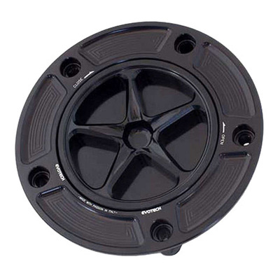 Bouchon de réservoir Evotech aluminium Noir/Noir Suzuki GSX-R 600 04-17