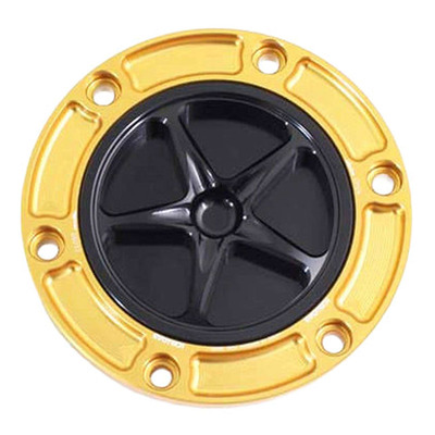 Bouchon de réservoir Evotech aluminium Noir/Or Aprilia Tuono 660 21-25