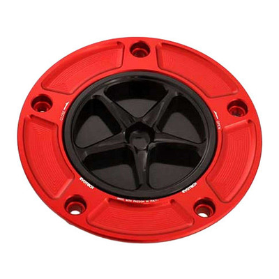 Bouchon de réservoir Evotech aluminium noir/rouge Kawasaki ZX-6R 03-05