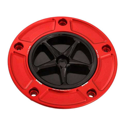 Bouchon de réservoir Evotech aluminium noir/rouge Kawasaki ZX-6R 07-16