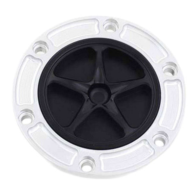 Bouchon de réservoir Evotech aluminium Noir/Silver Aprilia Tuono 660 21-25