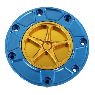 Bouchon de réservoir Evotech aluminium Or/Bleu Honda CBR 600 RR 00-25
