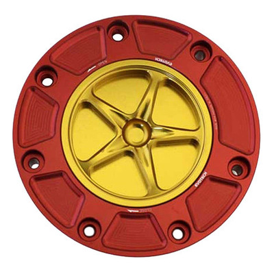 Bouchon de réservoir Evotech aluminium Or/Rouge Honda CBR 600 RR 00-25