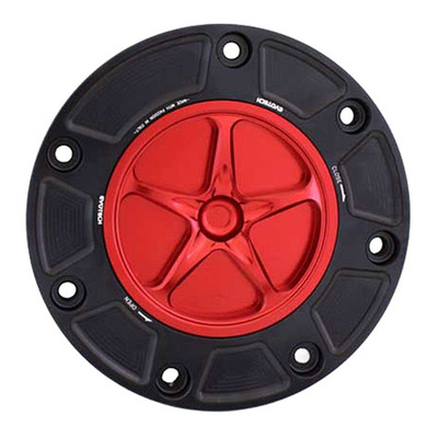 Bouchon de réservoir Evotech aluminium Rouge/Noir Honda CBR 600 RR 00-25