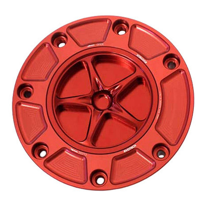 Bouchon de réservoir Evotech aluminium Rouge/Rouge Honda CBR 600 RR 00-25
