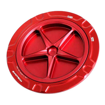 Bouchon de réservoir Evotech aluminium Rouge/Rouge Aprilia RSV4 1100 21-25
