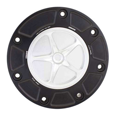 Bouchon de réservoir Evotech aluminium Silver/Noir Honda CBR 600 RR 00-25