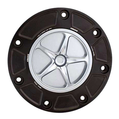 Bouchon de réservoir Evotech aluminium Titane/Noir Honda CBR 600 RR 00-25