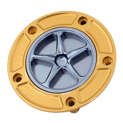 Bouchon de réservoir Evotech aluminium Titane/Or Suzuki GSX-R 600 04-17