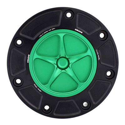 Bouchon de réservoir Evotech aluminium Vert/Noir Honda CBR 600 RR 00-25