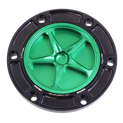 Bouchon de réservoir Evotech aluminium Vert/Noir Aprilia Tuono 660 21-25